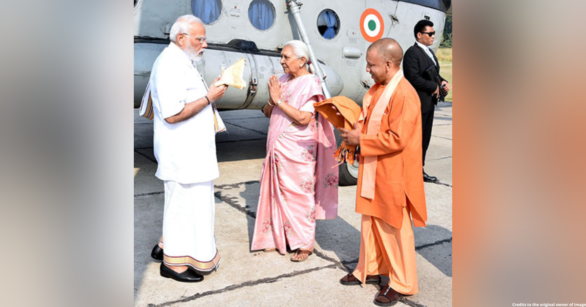 UP Governor, CM Yogi Adityanath receive PM Modi in Varanasi